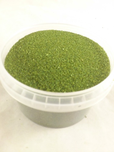 Sable de deco 750 gr. vert mousse